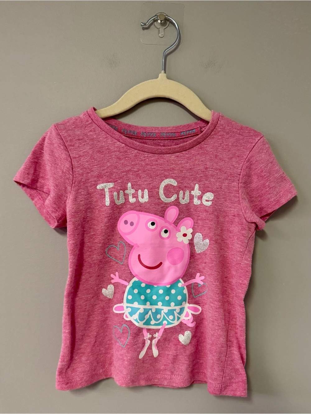 Peppa Pig Pink 'Tutu Cute' Short Sleeve Tee